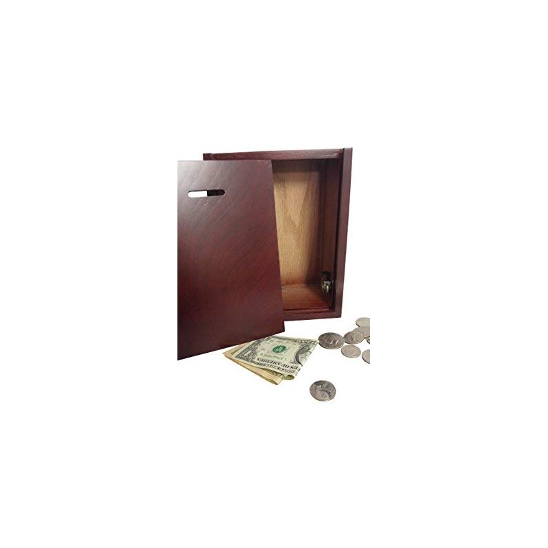 Wood Donation collection Box Suggestion Ballot Box With slot to