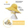Koreshion - Sombrero de pesca reversible para mujer, con lazo