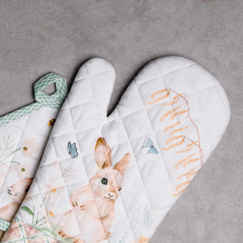 Maison d' Hermine Oven Mitt & Pot Holder 100% Cotton