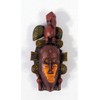 Handpainted Poly Stone African Mask Arts Assorted Magnet (Set of