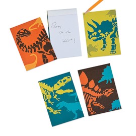 Fun Express Dino Dig Notepads, Bulk Set of 24 - Dinosaur Birthday Party Favors