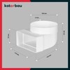 KOTARBAU® Flat Duct Deflection Piece 90° for Ventilation Duct Round-Square