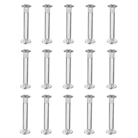 15 Pcs Connecting Screws Bolts M5 Abinet Connectors for Kitchen Cabinet Furniture Carcase Unit Connecters, Silver