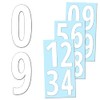 40 Pieces, 6" - Number Stickers, Waterproof Vinyl Stick On