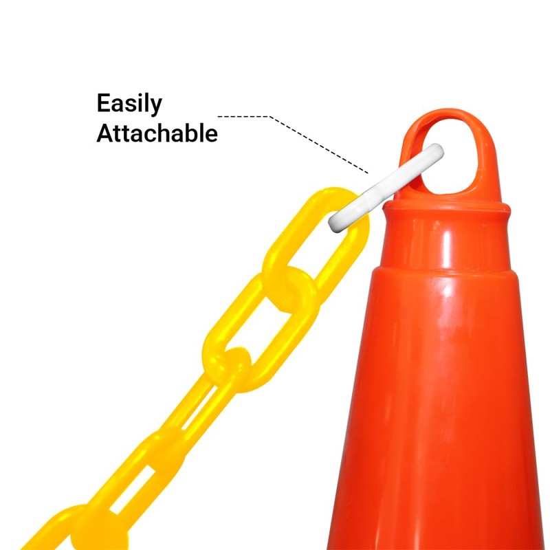 5 Meter 8MM Plastic Chain - Yellow and Black |