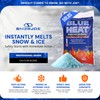 Blue Heat Ice Melt Pellets, Calcium Blend Deicer Snow Melter