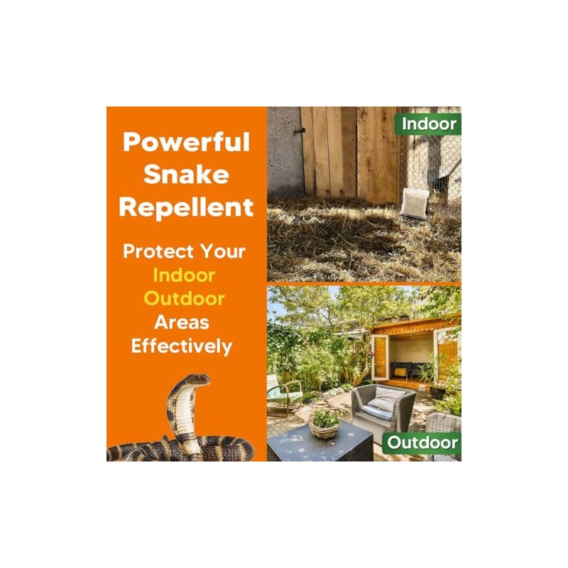 LEBMP Snake Repellent for Yard, Snake Away Repellent for Outdoors,