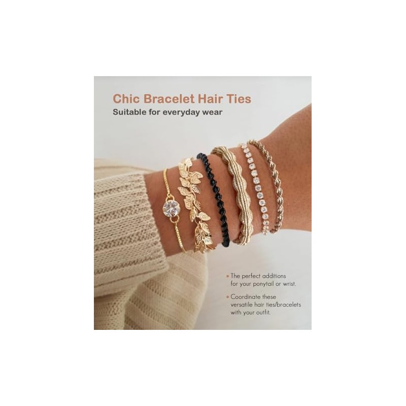Cherssy Pulseras de Gomas para El Pelo con Forma de