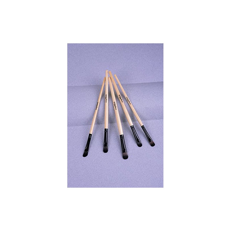 Set profesional de 24 piezas brochas para maquillaje (Madera Original)