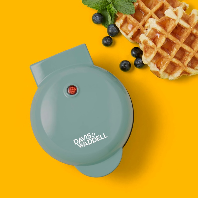 Davis & Waddell Electric Mini Waffle Maker, Green