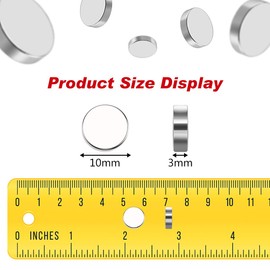 Wukong Neodymium Magnets, 105 Pieces Ultra Strong Super Magnets 6 x 3 mm Mini Magnets for Dry-Erase Boards, Magnetic Board and Magnetic Strip