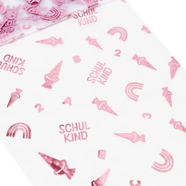 COLOFALLA 450 cm x 29 cm First Day of School Table Runner First Day of School Table Runner Boy Girl Table Decoration First Day of School Decoration (Pink)