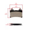 Caltric Rear Brake Pads for Yamaha XV1700 Road Star 1700