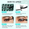 Wet Look Eyelash Extensions, 168 Pieces, Eyelash Clusters, Lashes, Ultra-Thin