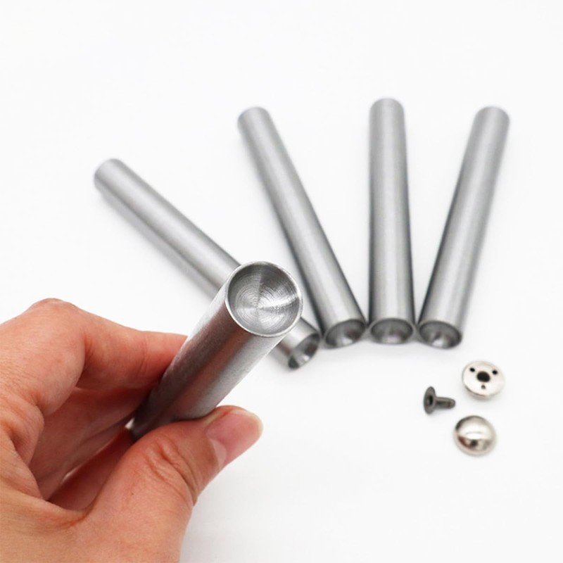 Housoutil Mushroom Rivet Setting Tool, 9PCS Solid Rivet Punch, Rivet