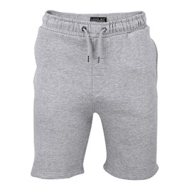 Love My Fashions Men's Shorts tarley Fleece Jogging Sweat Shorts with Pockets Jogger Shorts Men Drawstring Comfy Jersey Shorts for Men UK Grey