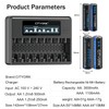 CITYORK Rechargeable Batteries with Charger, 8 Pack AA 3000mAh &