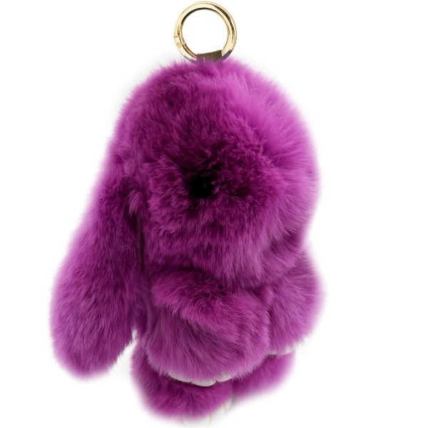 Unpafcxddyig Bunny Keychain Cute Soft Artificial Fur Keychain Car Handbag