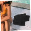 VICASKY 2pcs Fast Drying Hair Towels Pure Cotton Black Salon