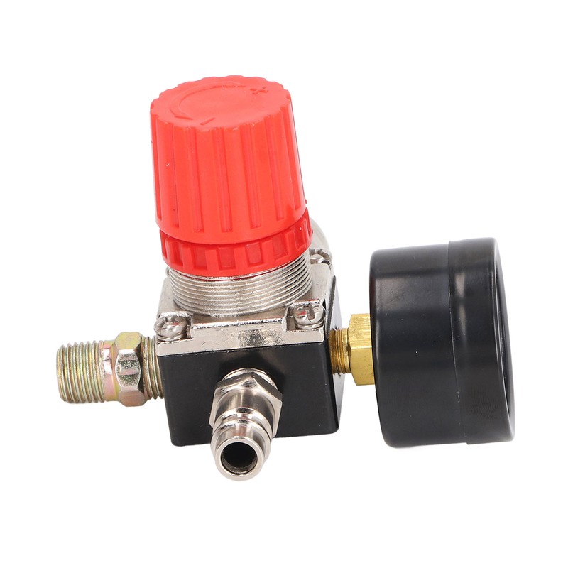 Air Compressor Regulator 4 Holes 0 to 180PSI European Air