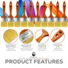 10 Pack Paint Brushes Ideal for Walls & Ceilings, Paint