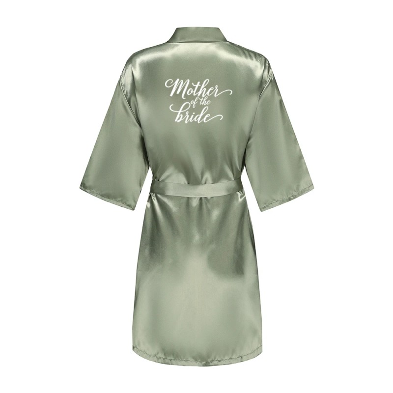 Satin Kimono Robe Women – Silk Bathrobe Bridal, Lounge Robe