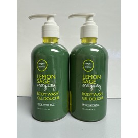 Paul Mitchell 2 PACK lot Paul Mitchell Tea Tree Lemon Sage Energizing Body Wash Gel 8.5 oz