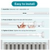ZYKORT Heavy Duty Tension Curtain Rod No Drilling,Adjustable 39-173In,White