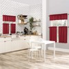 No. 918 Martine Microfiber Semi-Sheer Rod Pocket Kitchen Curtain Valance