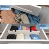 WHITE...Pack Of 4 Expandable Deep Drawer Dividers/Drawer Organizers - Adjustable