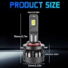 AUIMSOCO 9005+H11 HIGH LOW BEAM LED Headlight Super Bright Bulbs