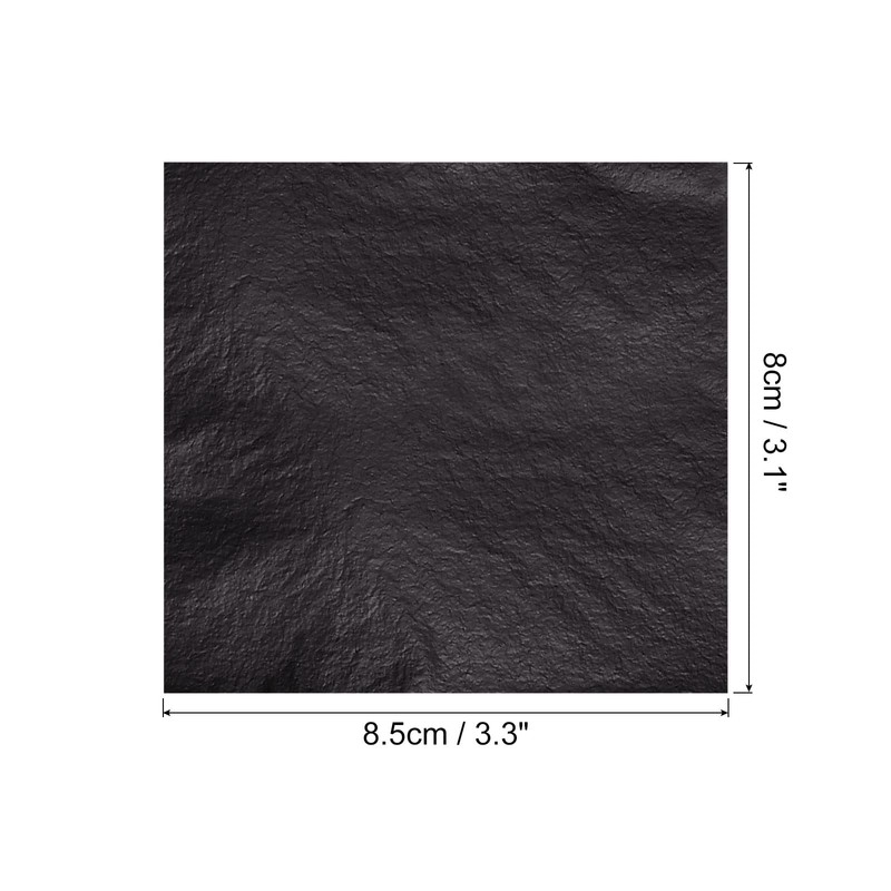 MECCANIXITY Gold Leaf Foil Sheet, Black Leaf Papers, 3.3 x