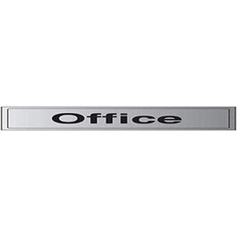 V Safety General Door-Office Sign - 300mm x 100mm - 3mm Brushed Alu Comp
