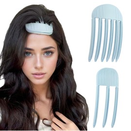 HQRKOTM Volumen clips haare höhle der löwen Set mit 3- und 6-Zinken Kämmen für müheloses Volumen und Styling von Locken und Ponys für Männer und Frauen,Rosa