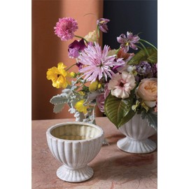 Coronation Ceramic Compote for Plant and Flowers (95760) Modern Vase Decor for Home or Office l Indoor and Outdoor Planter for Any Event Decorations (6"x 5")