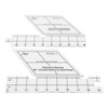 18inch Double Strip Quilting Ruler 60 Degree Diamond Quilt Ruler