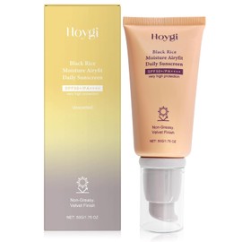 Black Rice Moisture Airyfit Daily Sunscreen, Black Rice Pure Mineral Relief Daily Sunscreen, Sun Cream Face SPF 50+, Non-Greasy, Strong UVA UVB Protection, for All Skin Types