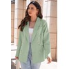 Dokotoo Womens Double Breasted Business Casual Suit Jacket - Open