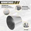 X AUTOHAUX Car Mandrel Exhaust Bend Elbow Pipe 304 Stainless