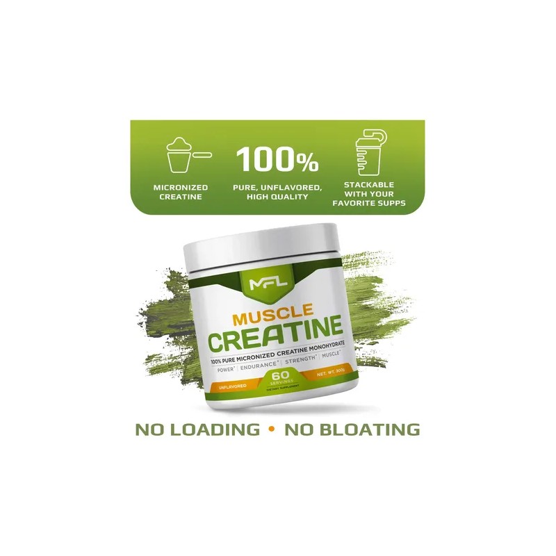 Mfl Creatine Monohydrate Micronizada 5 G Por Porción