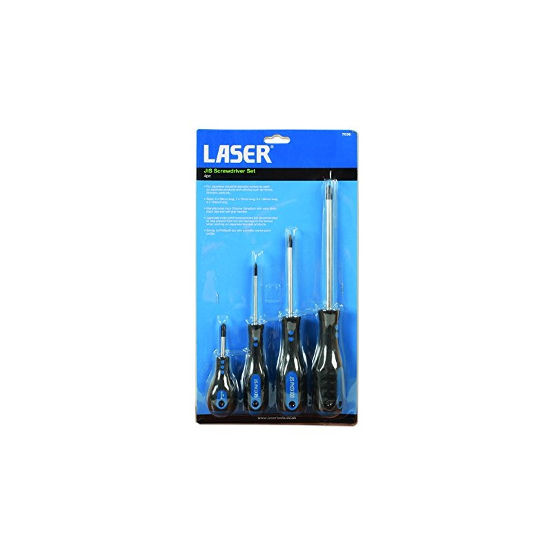 Laser 7036 JIS Screwdriver Set 4pc