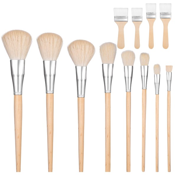 Glaze Brushes for Pottery, 12 Piece Acrylic Paint Brushes Set