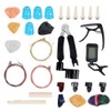 Guitar Accessories Kit Tuner Strings Changing Capo Picks Nail Cover
