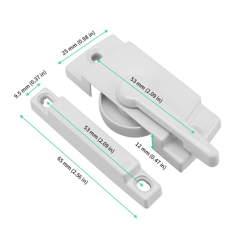 FUNSUEI 14 Pack Cam Action Sash Locks, Window Sash Locks