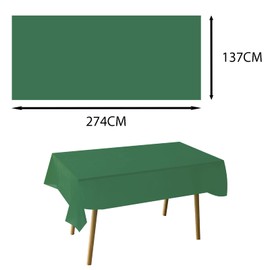 3Pack Christmas Green Table Cloth Party Disposable Tablecloths Table Covers,137x274cm Rectangle Large Plastic Tablecloth Pink Party for Picnic,Baby Shower,Wedding,Birthday,Christmas Table Decorations