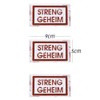 50pcs "Streng Geheim" Sticker for Party Bags Gift Bags Party
