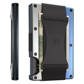 Ridge The Ridge Minimalist Slim Wallet Card Holder-Aluminu