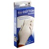 Cara Moisturizing Eczema 100% Premium Cotton Gloves, Medium, White, 1