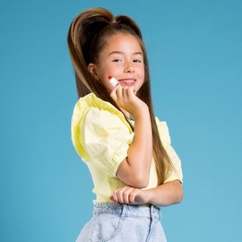 Miss Nella Luvvy WUVVY Hypoallergenic Lip Balm Especially for Children, Red, Non-Toxic, Odourless Make-Up, Perfect for Sensitive Skin