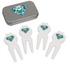 Azeeda 'Fancy Blue Cut Diamond' Golf Divot Tool/Repair Fork Gift